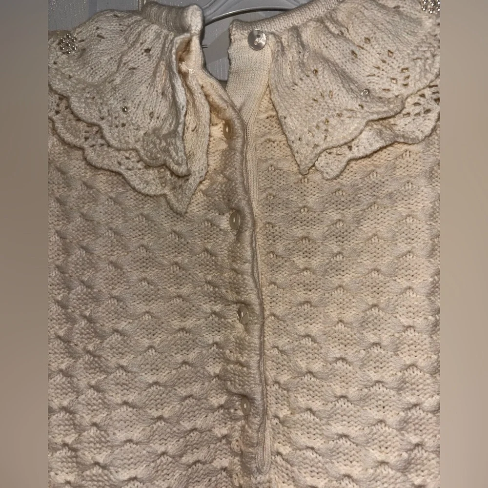 Sarah Louise Knitted Dress in Ivory​ - Picture 4 of 8